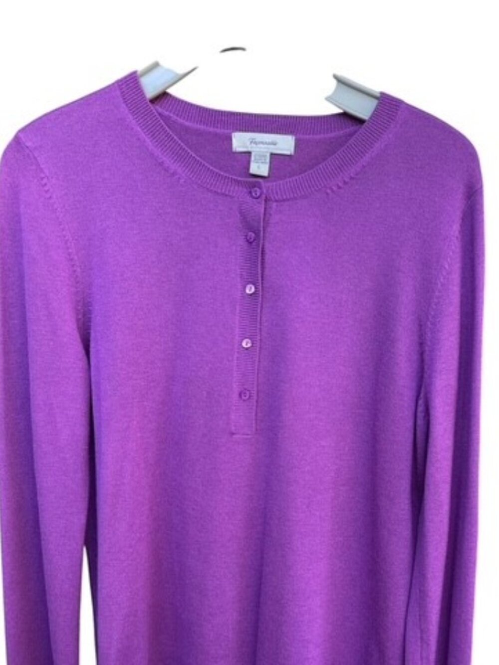 Faconnable Knit Cashmere/Silk Sweater Brand New Large